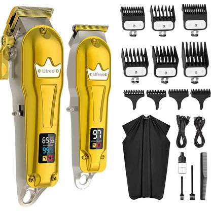 Hair Clippers for Men Professional, Beard Hair Trimmer, Cordless Barber Clippers, Hair Cutting Kit, T Liners Edgers Clippers